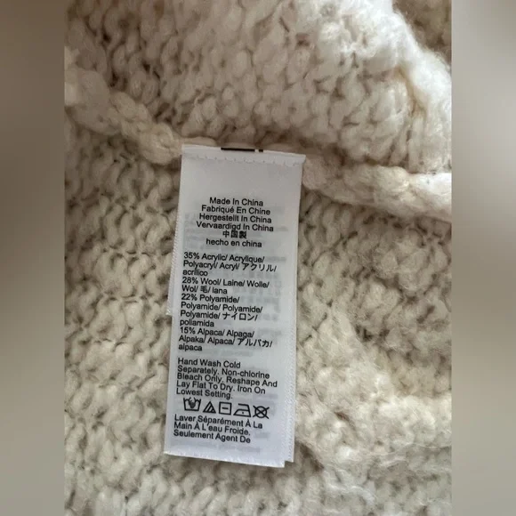 J. Crew Ivory Cable Knit Vest - Picture 7 of 8